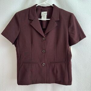 Fashion Bug Women’s Burgundy Red Blazer Size: Medium NWT